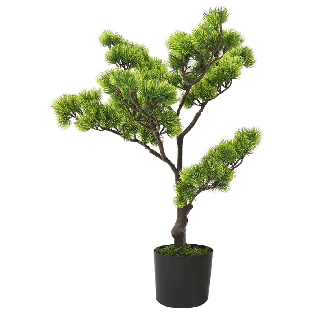 Bonsaï Pinus artificiel avec pot 60 cm Vert