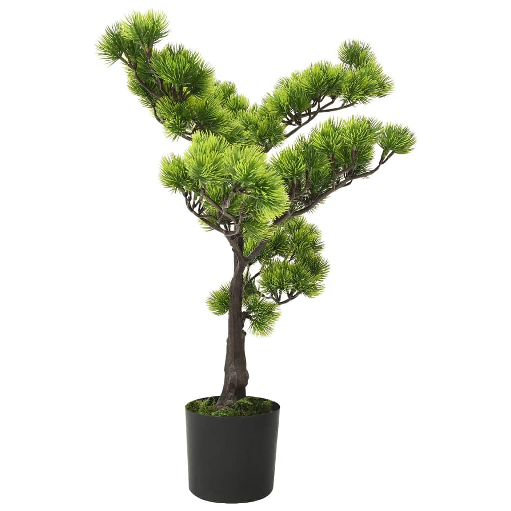 Bonsaï Pinus artificiel avec pot 60 cm Vert