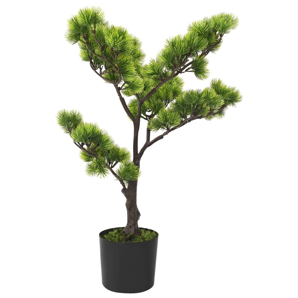 Bonsaï Pinus artificiel avec pot 60 cm Vert