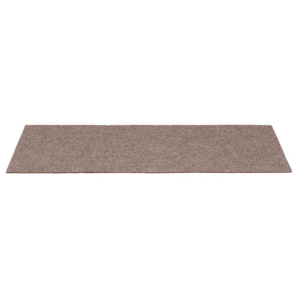 Tapis de marche auto-adhésifs 15 pces 60x25 cm Brun clair Rectangulaire