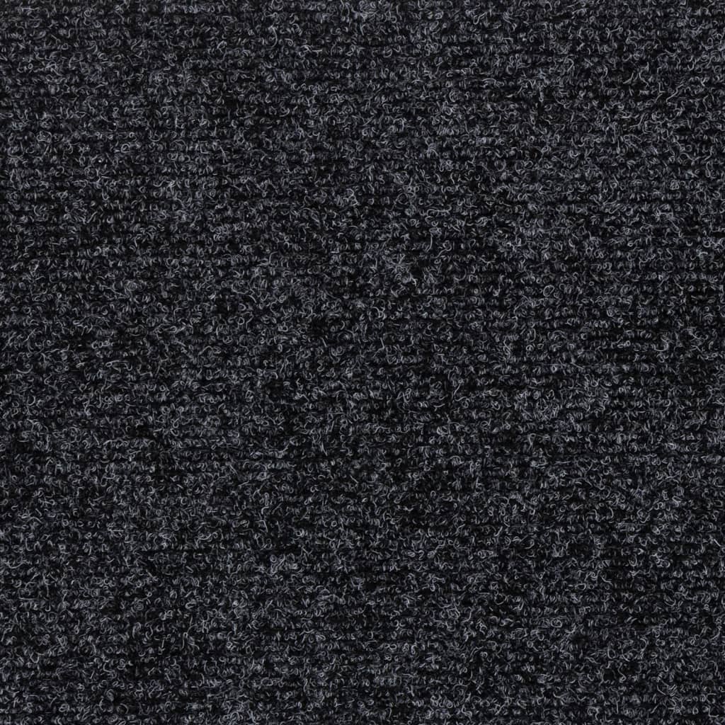 Marches d'escalier auto-adhésives, 15 pcs, 60x25 cm, gris, rectangulaires