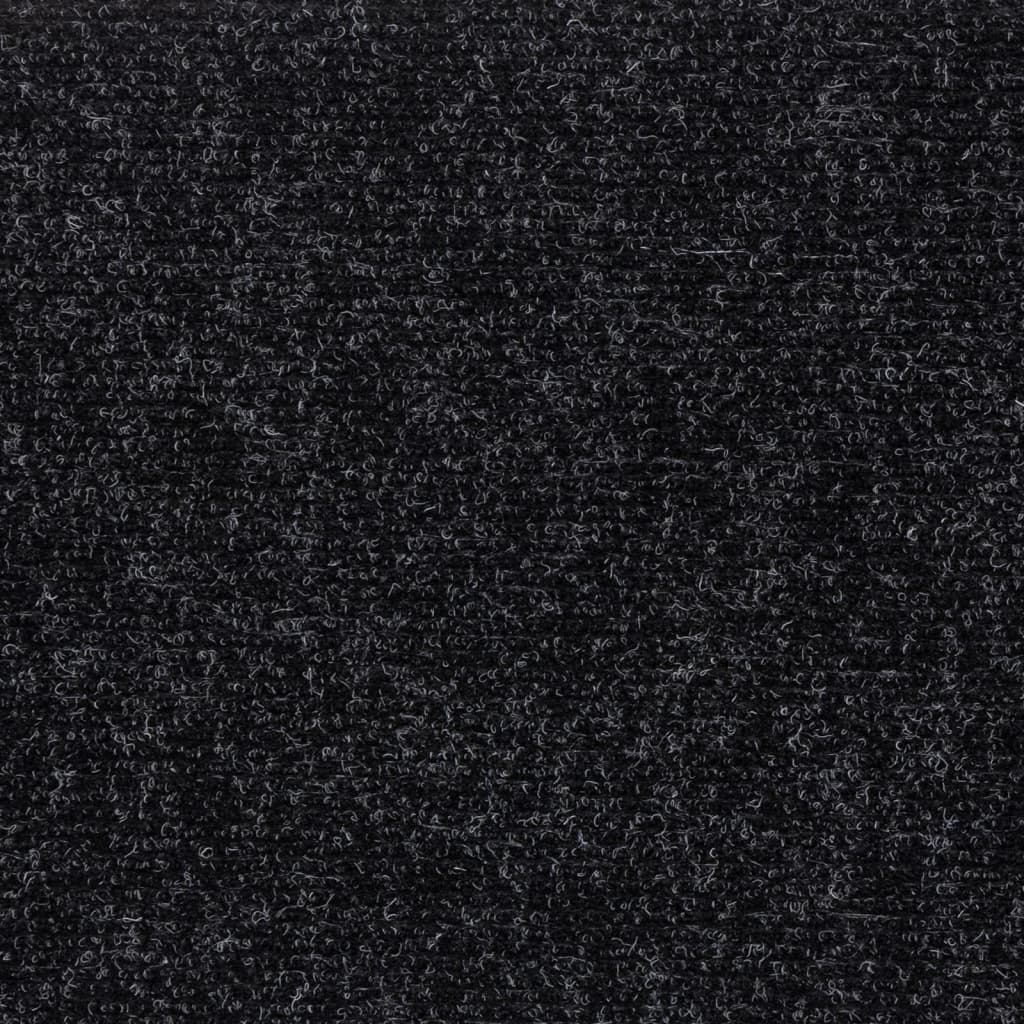 Stufenmatten Selbstklebend 15 Stk. 60x25 cm Schwarz Rechteckig