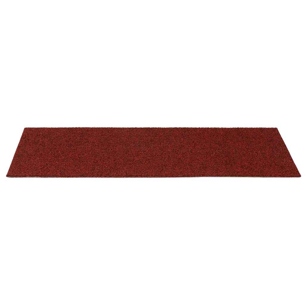 Stufenmatten Selbstklebend 15 Stk. 60x25 cm Bordeauxrot Rechteckig