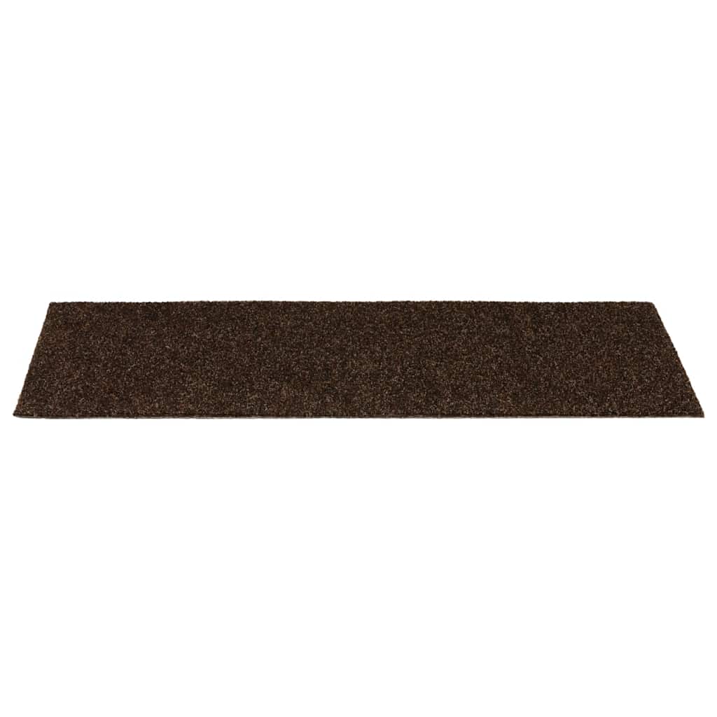 Stufenmatten Selbstklebend 15 Stk. 60x25 cm Braun Rechteckig
