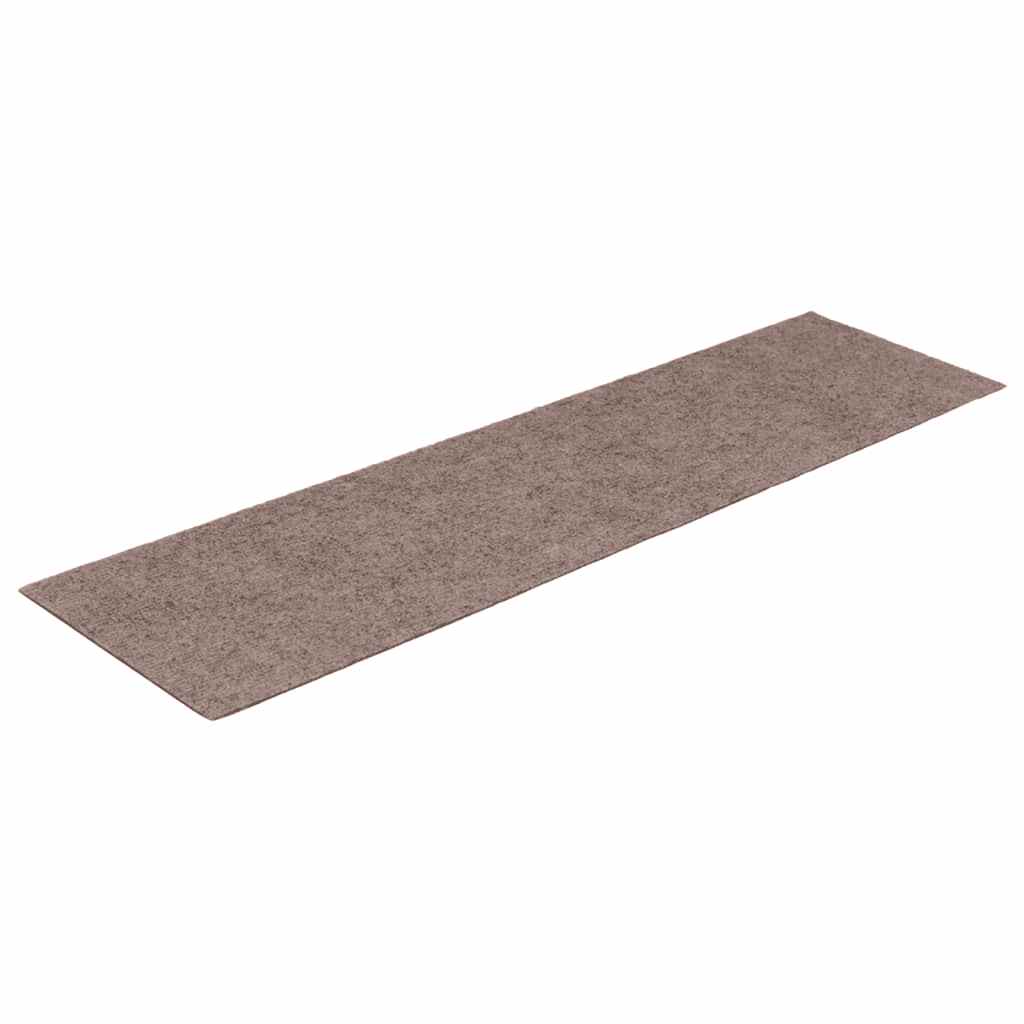 Stair Treads Self-Adhesive 15 pcs. 76x20 cm Light Brown Rectangular