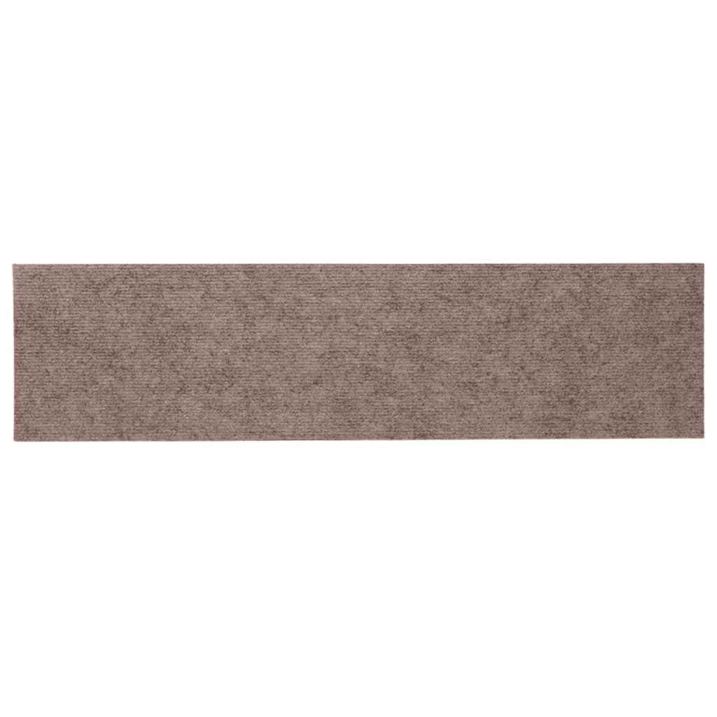 Stair Treads Self-Adhesive 15 pcs. 76x20 cm Light Brown Rectangular