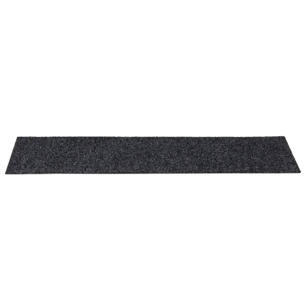 Stufenmatten Selbstklebend 15 Stk. 76x20 cm Grau Rechteckig