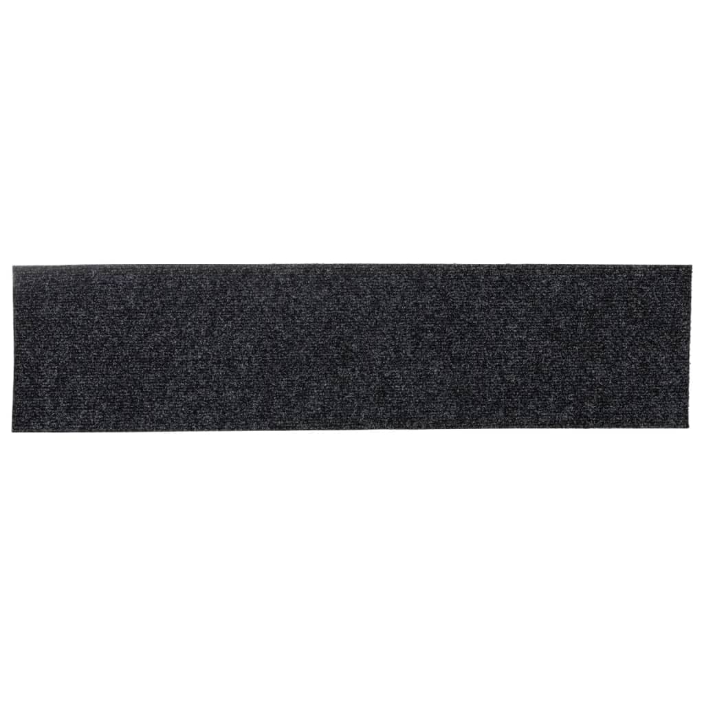 Stufenmatten Selbstklebend 15 Stk. 76x20 cm Grau Rechteckig