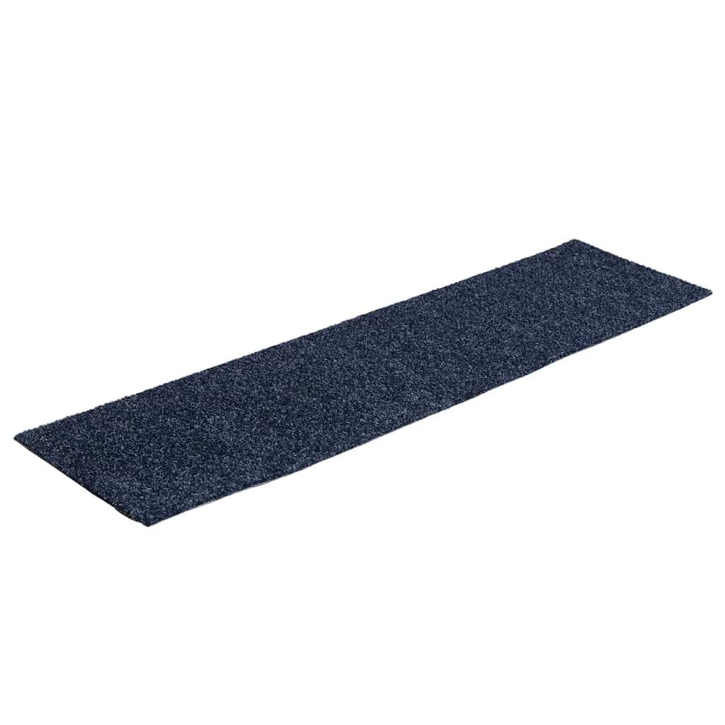 Stufenmatten Selbstklebend 15 Stk. 76x20 cm Grau Blau Rechteckig