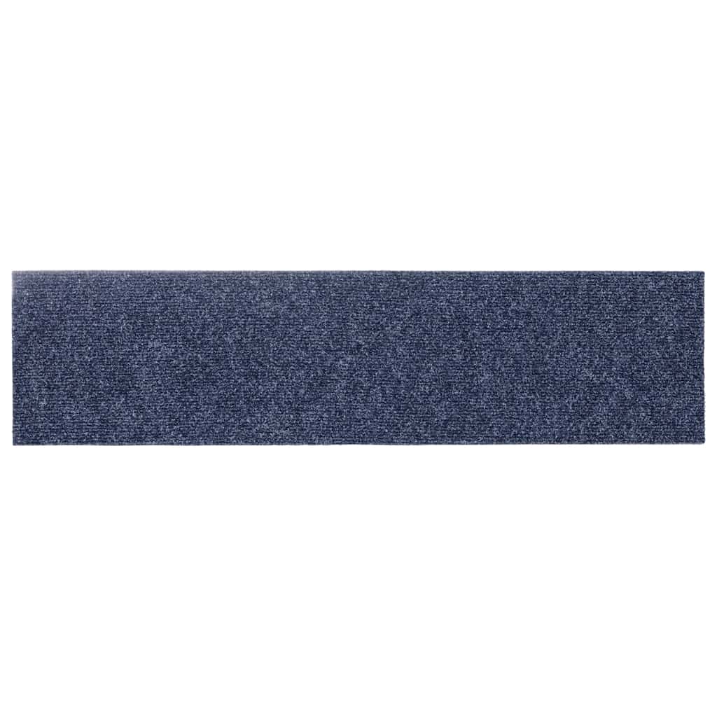 Stufenmatten Selbstklebend 15 Stk. 76x20 cm Grau Blau Rechteckig