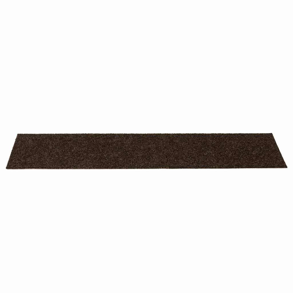 Stufenmatten Selbstklebend 15 Stk. 76x20 cm Braun Rechteckig