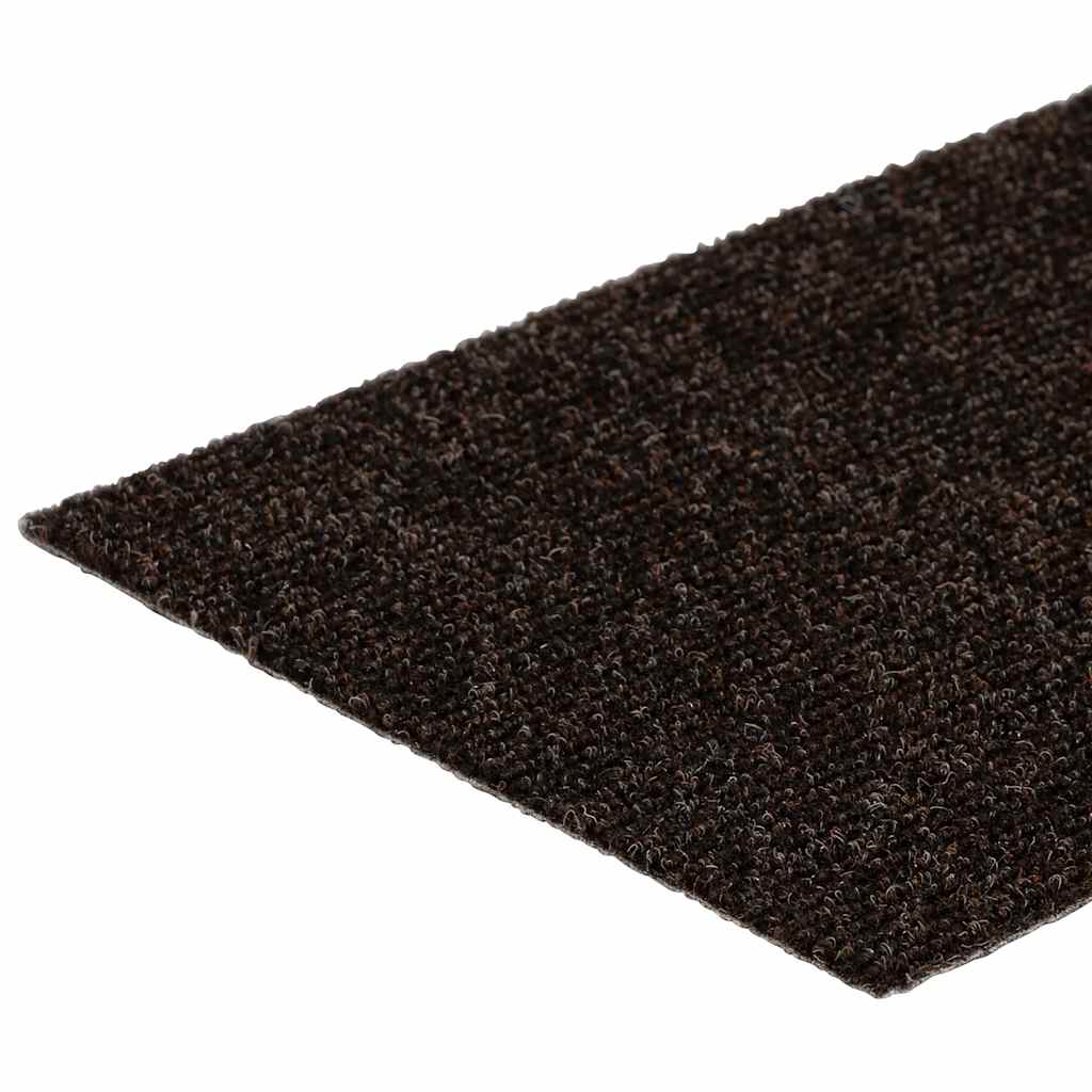 Stair Treads Self-Adhesive 15 Pcs. 76x20 cm Dark Brown Rectangular