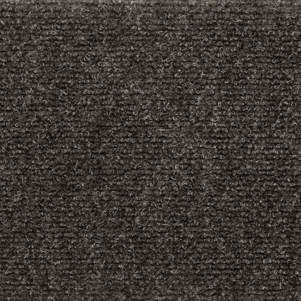 Marches d'escalier autocollantes 15 pièces 76x20 cm anthracite rectangulaires