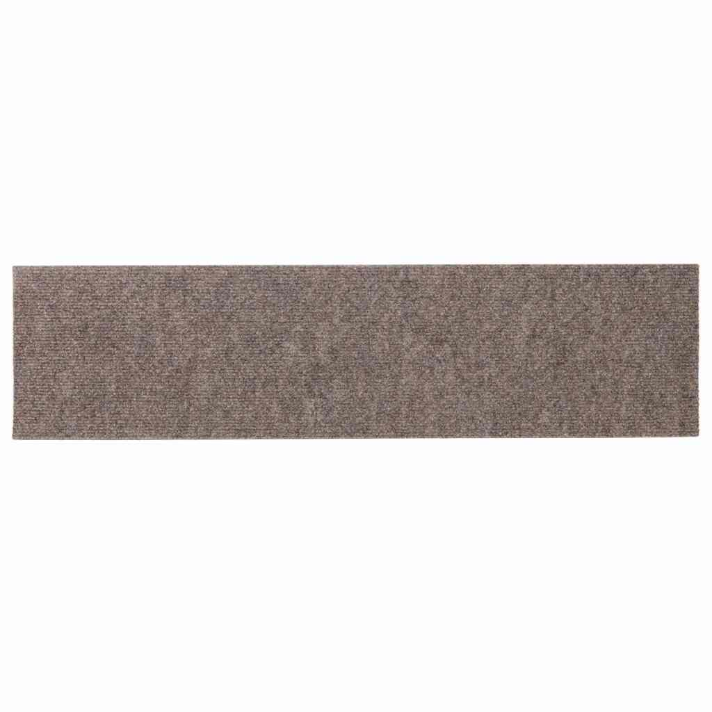 Stufenmatten Selbstklebend 15 Stk. 76x20 cm Beige Rechteckig