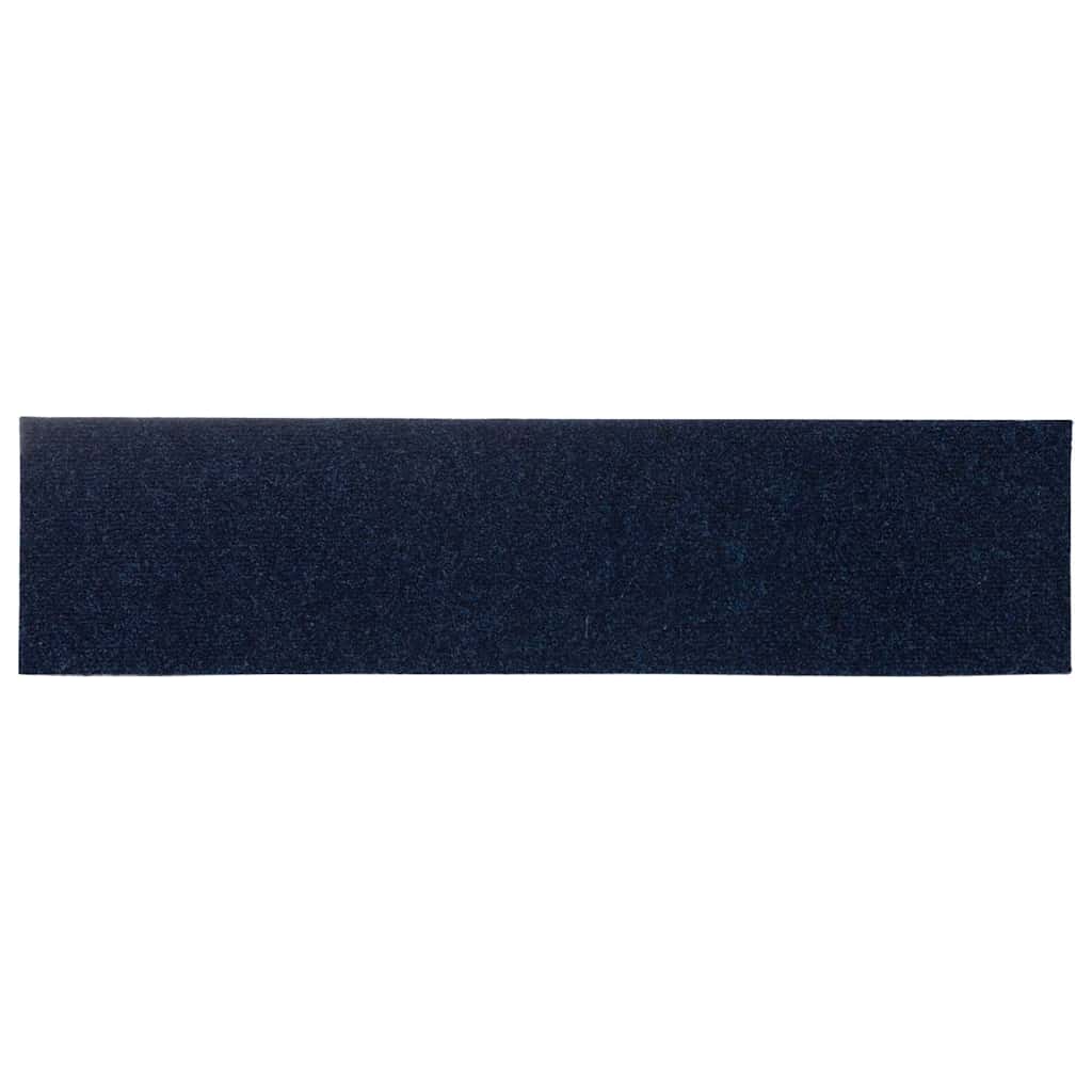 Stufenmatten Selbstklebend 15 Stk. 76x20 cm Marineblau Rechteckig
