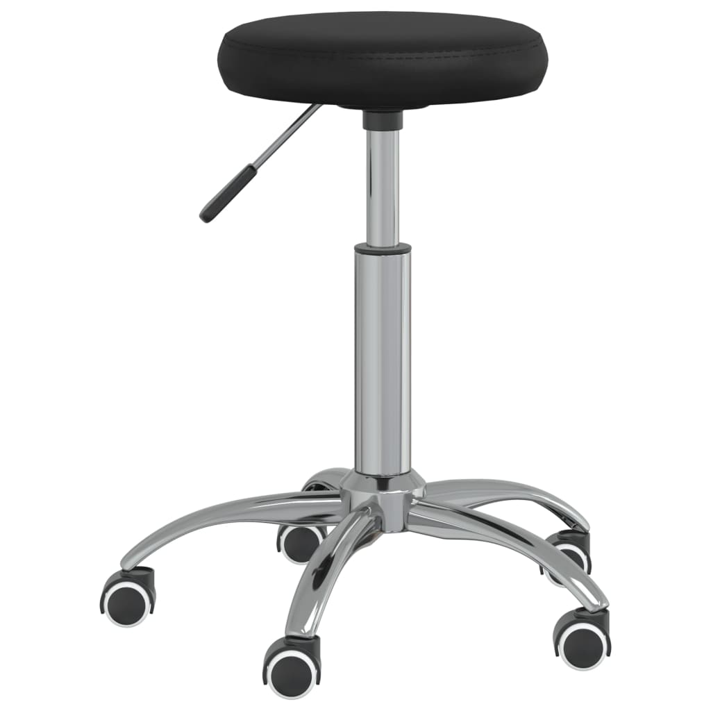Office Chair Swivel Black Faux Leather