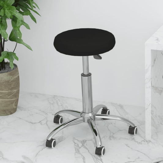 Office Chair Swivel Black Faux Leather