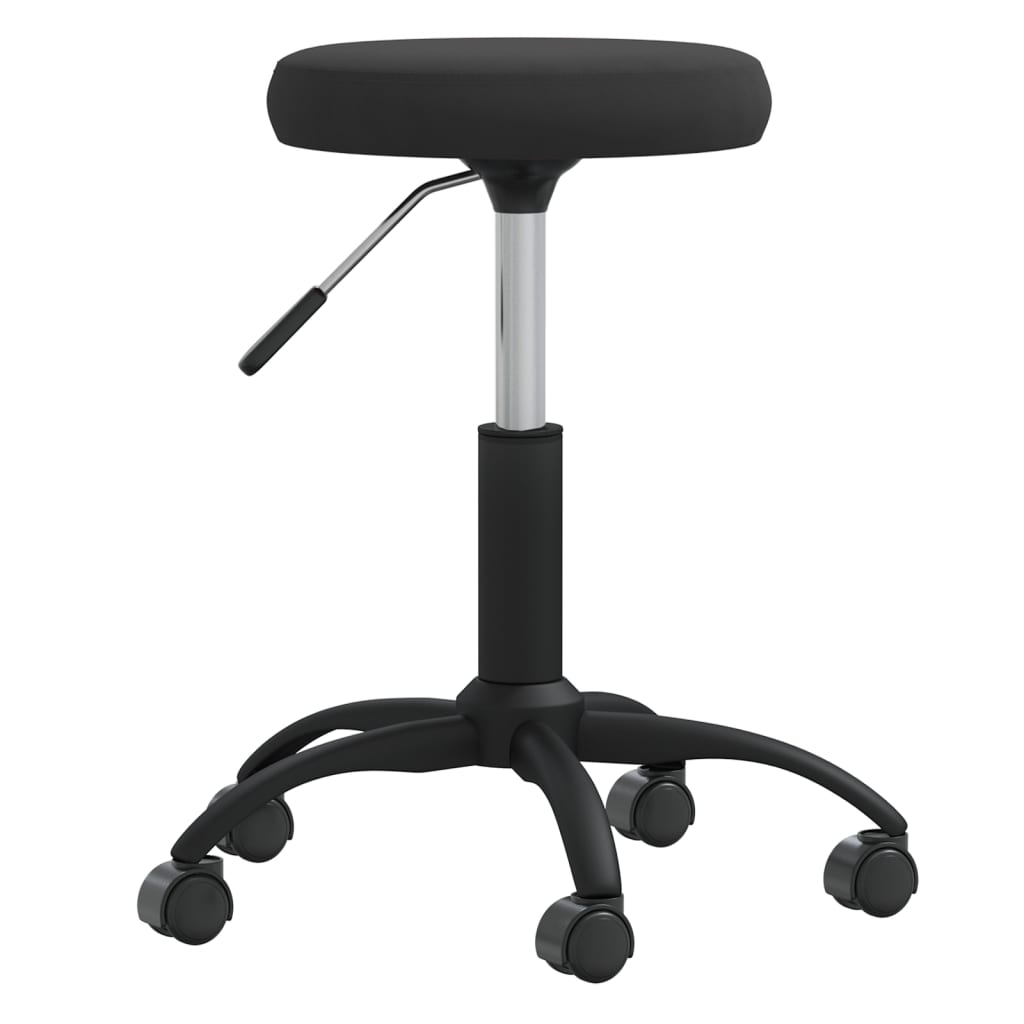 Office Chair Swivel Black Velvet