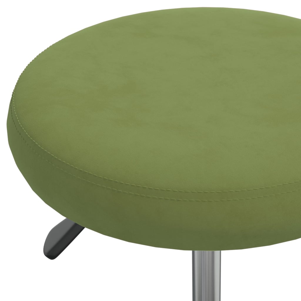 Office Chair Swivel Light Green Velvet