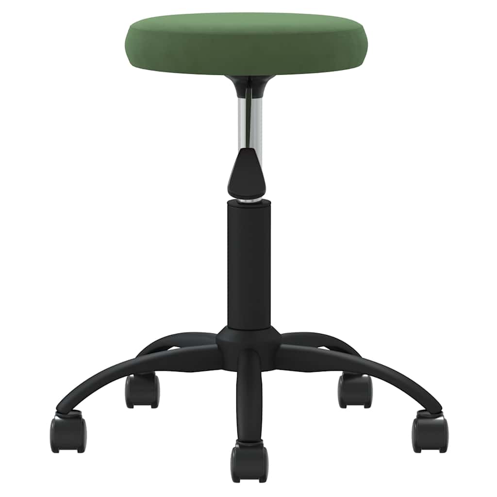 Office Chair Swivel Dark Green Velvet