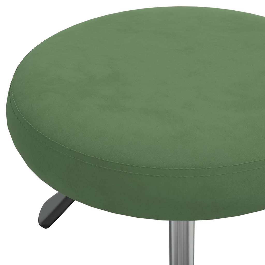 Office Chair Swivel Dark Green Velvet