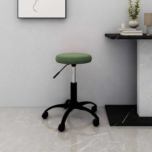 Office Chair Swivel Dark Green Velvet
