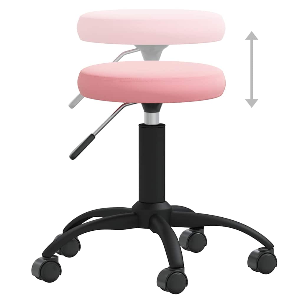 Office Chair Swivel Pink Velvet