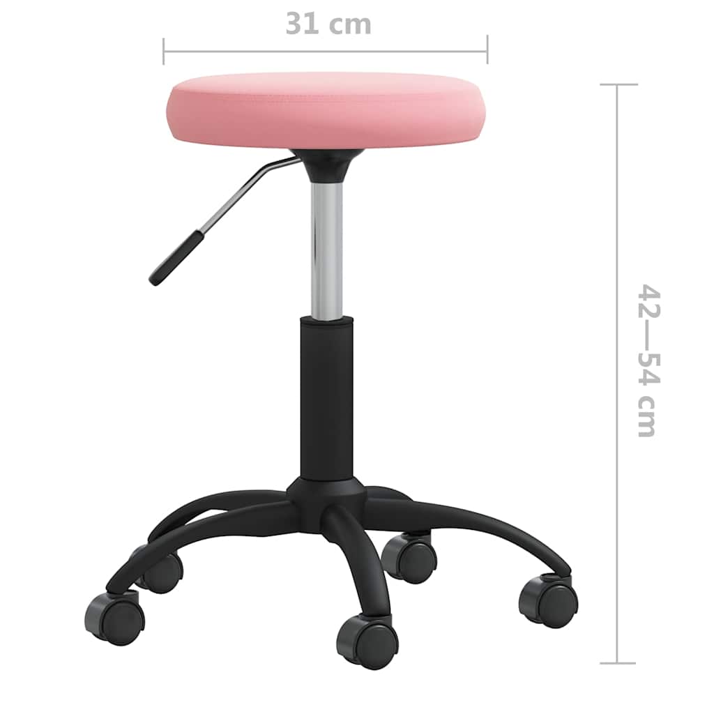 Office Chair Swivel Pink Velvet
