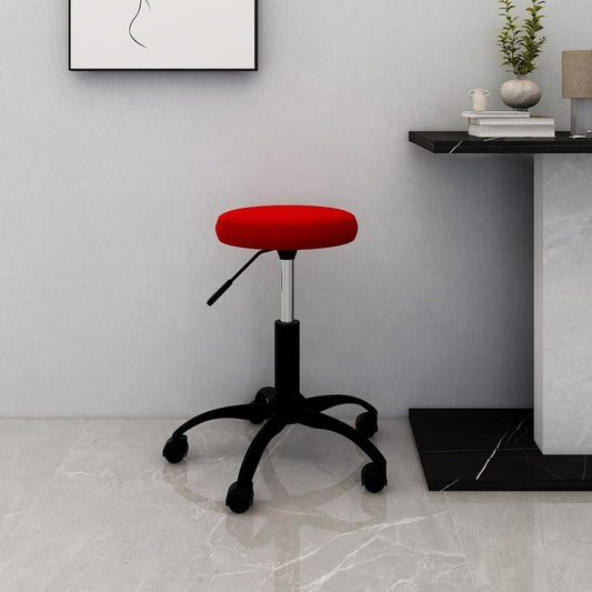 Office Chair Swivel Wine Red Velvet