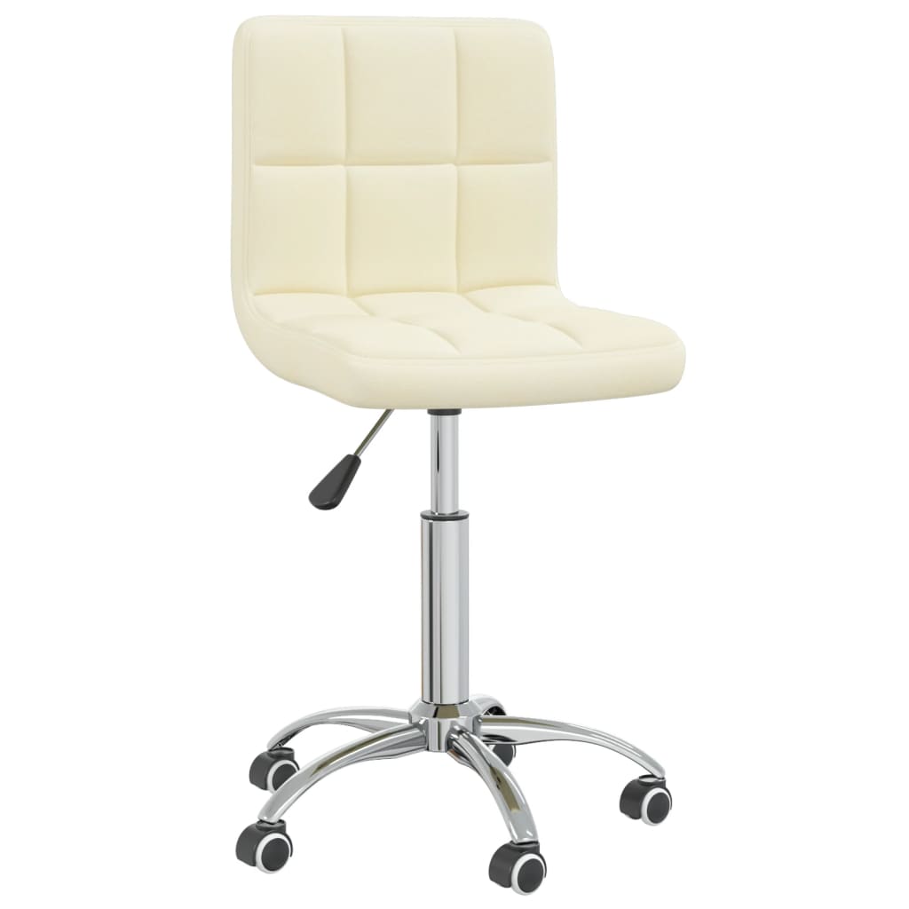 Office Chair Swivel Cream Fabric
