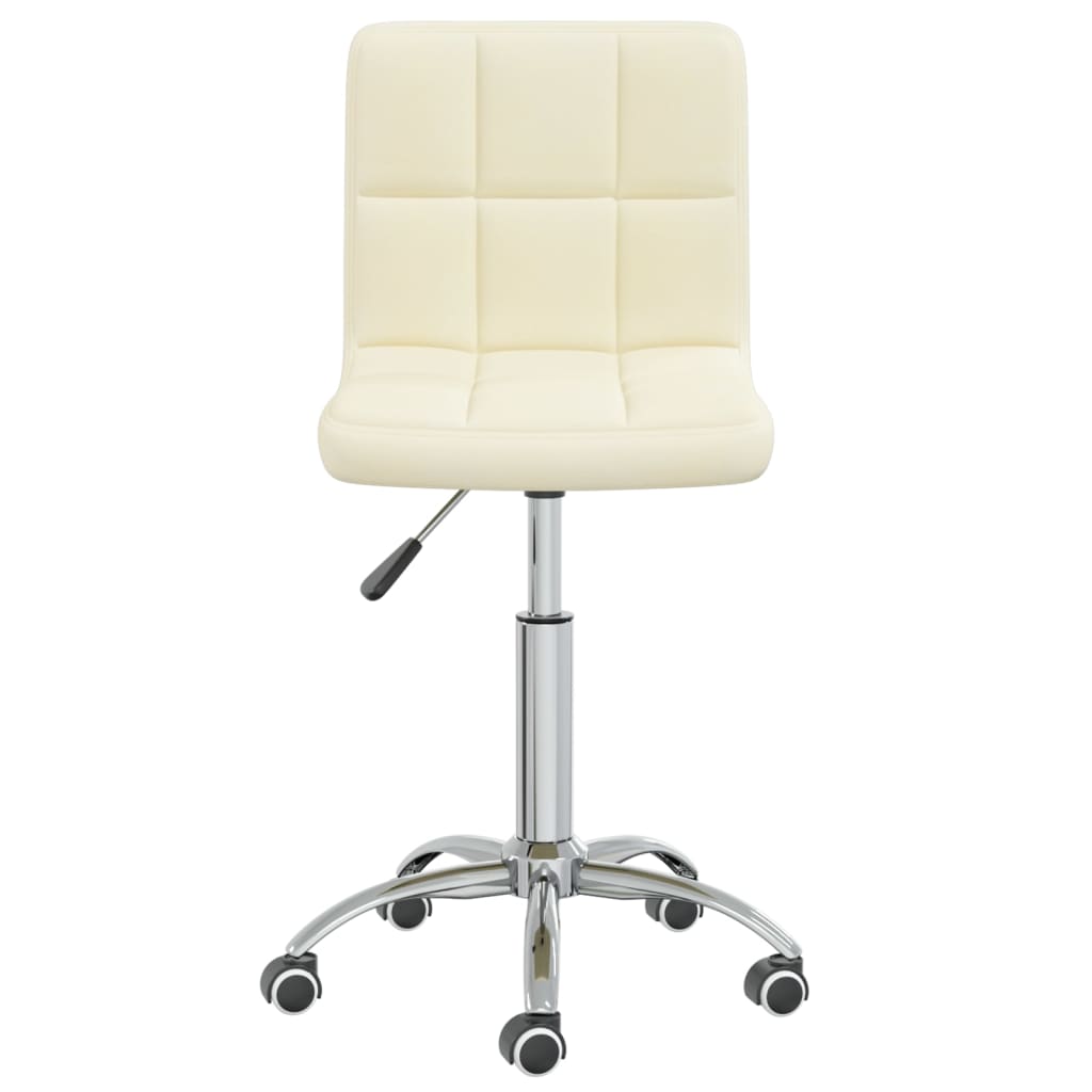 Office Chair Swivel Cream Fabric