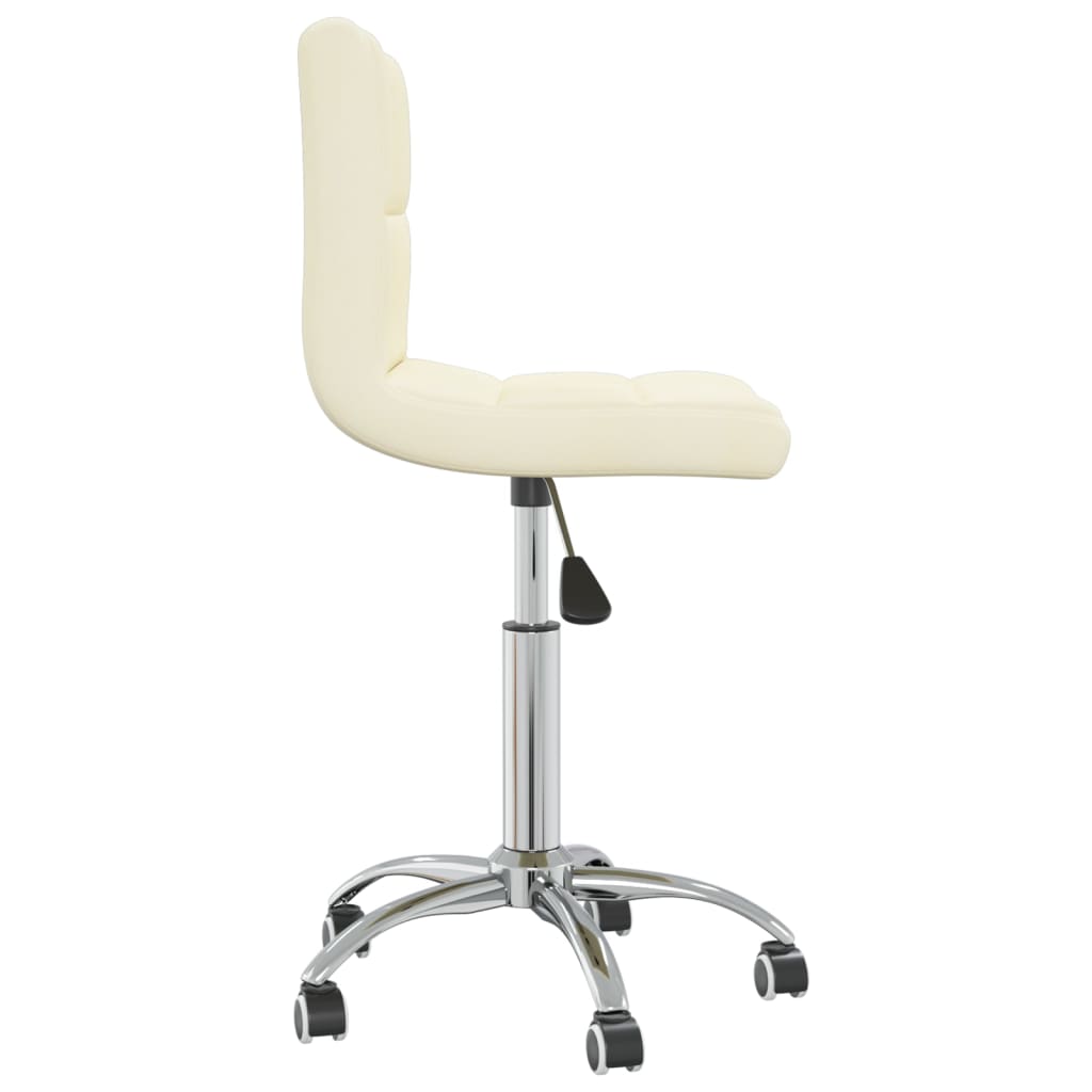 Office Chair Swivel Cream Fabric