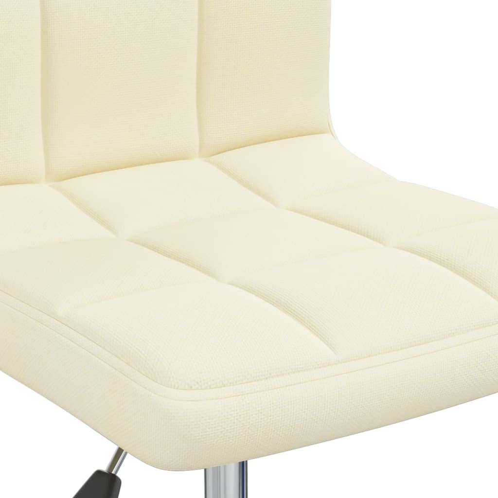 Office Chair Swivel Cream Fabric