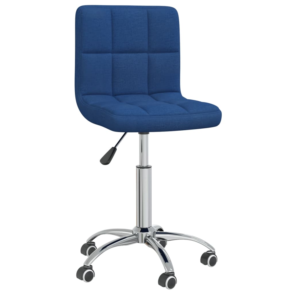 Office Chair Swivel Blue Fabric