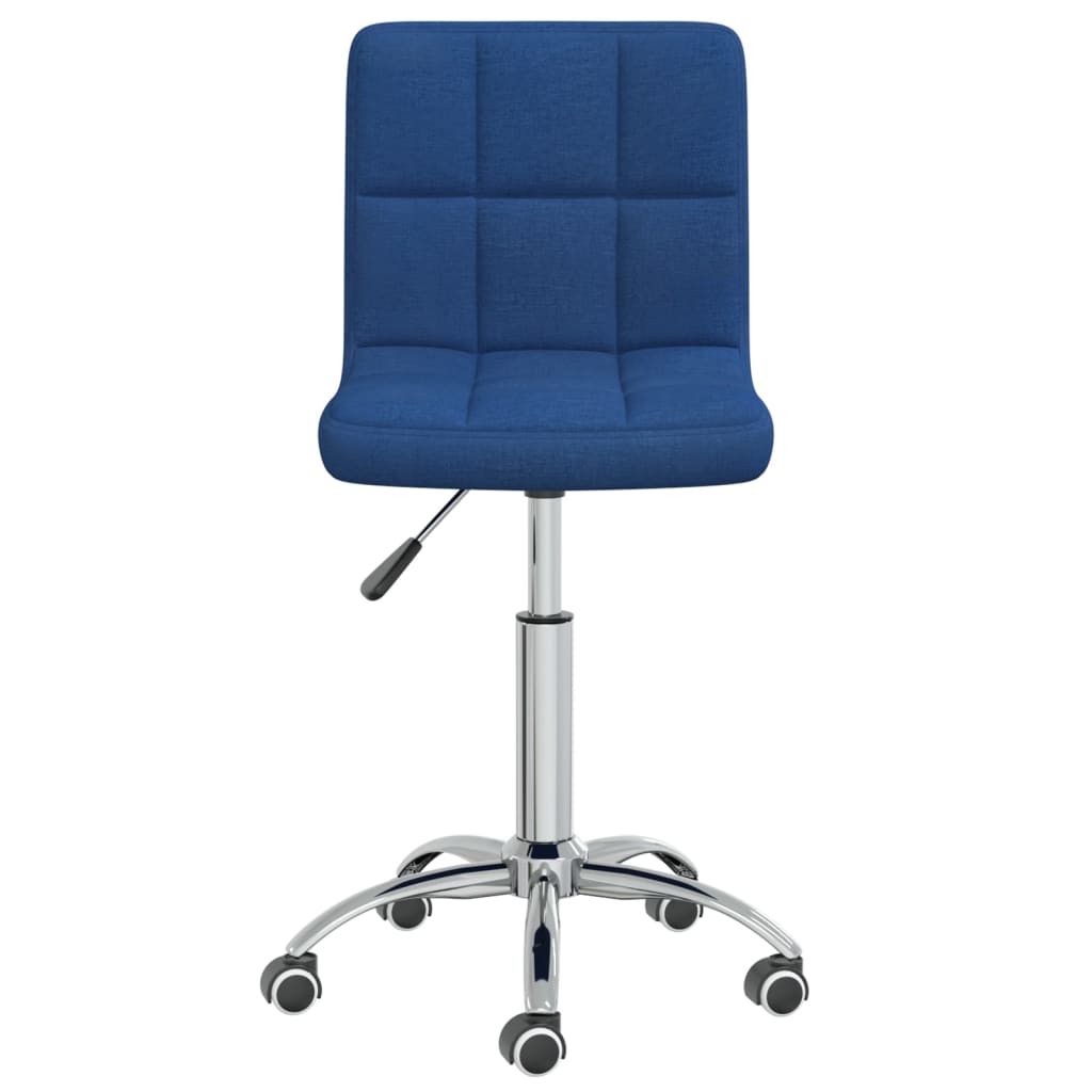 Office Chair Swivel Blue Fabric