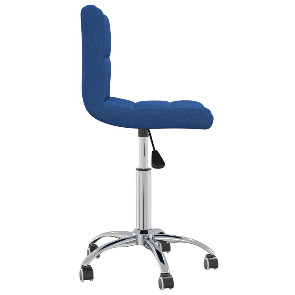 Office Chair Swivel Blue Fabric