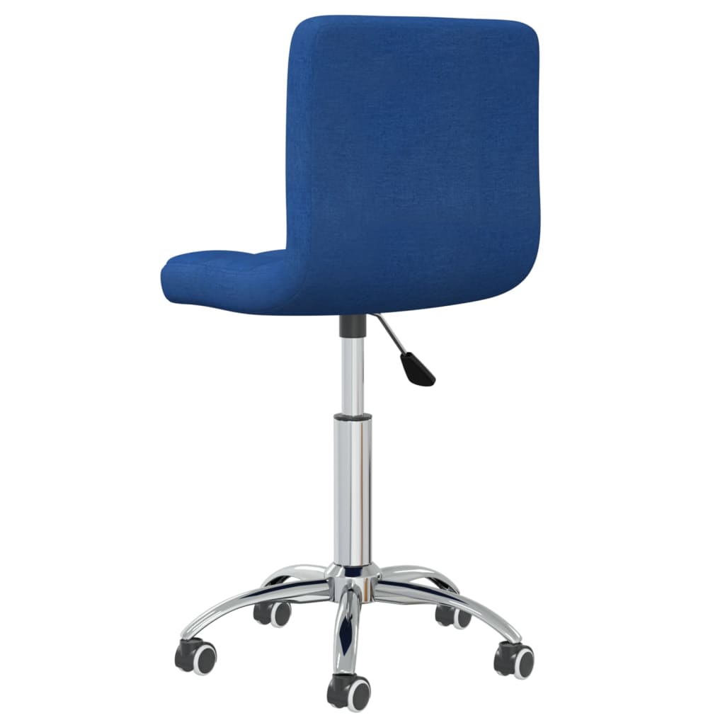 Office Chair Swivel Blue Fabric