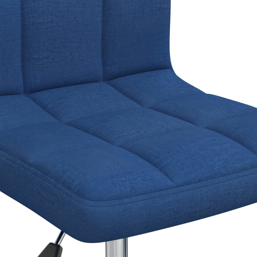 Office Chair Swivel Blue Fabric