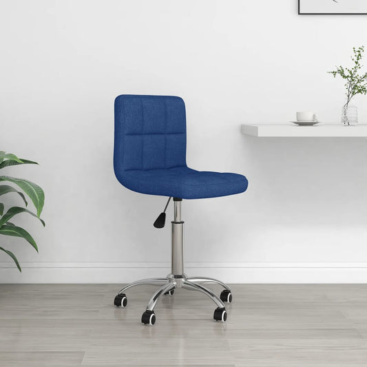 Office Chair Swivel Blue Fabric