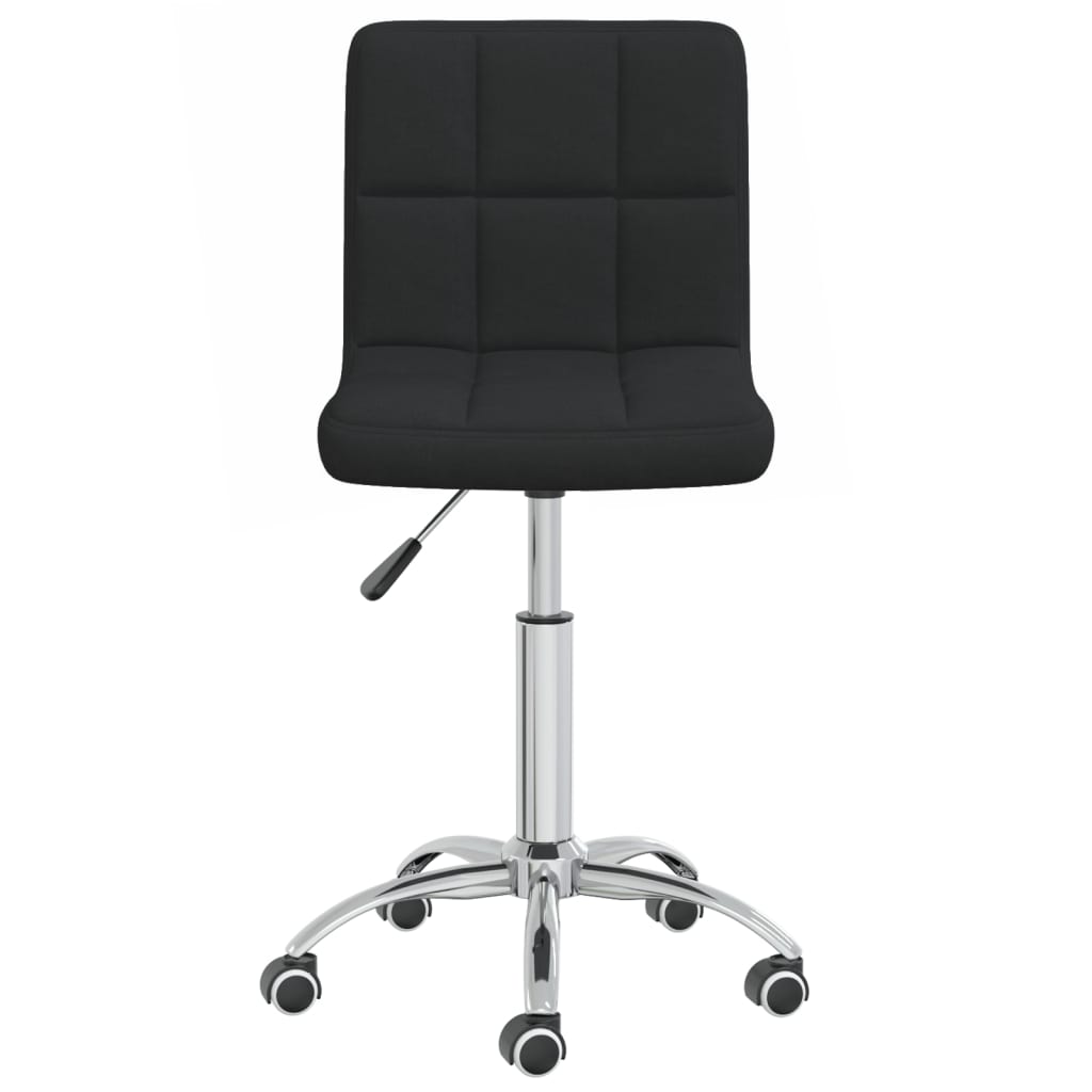 Office Chair Swivel Black Fabric