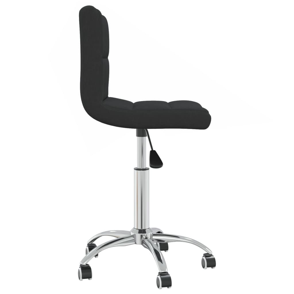 Office Chair Swivel Black Fabric