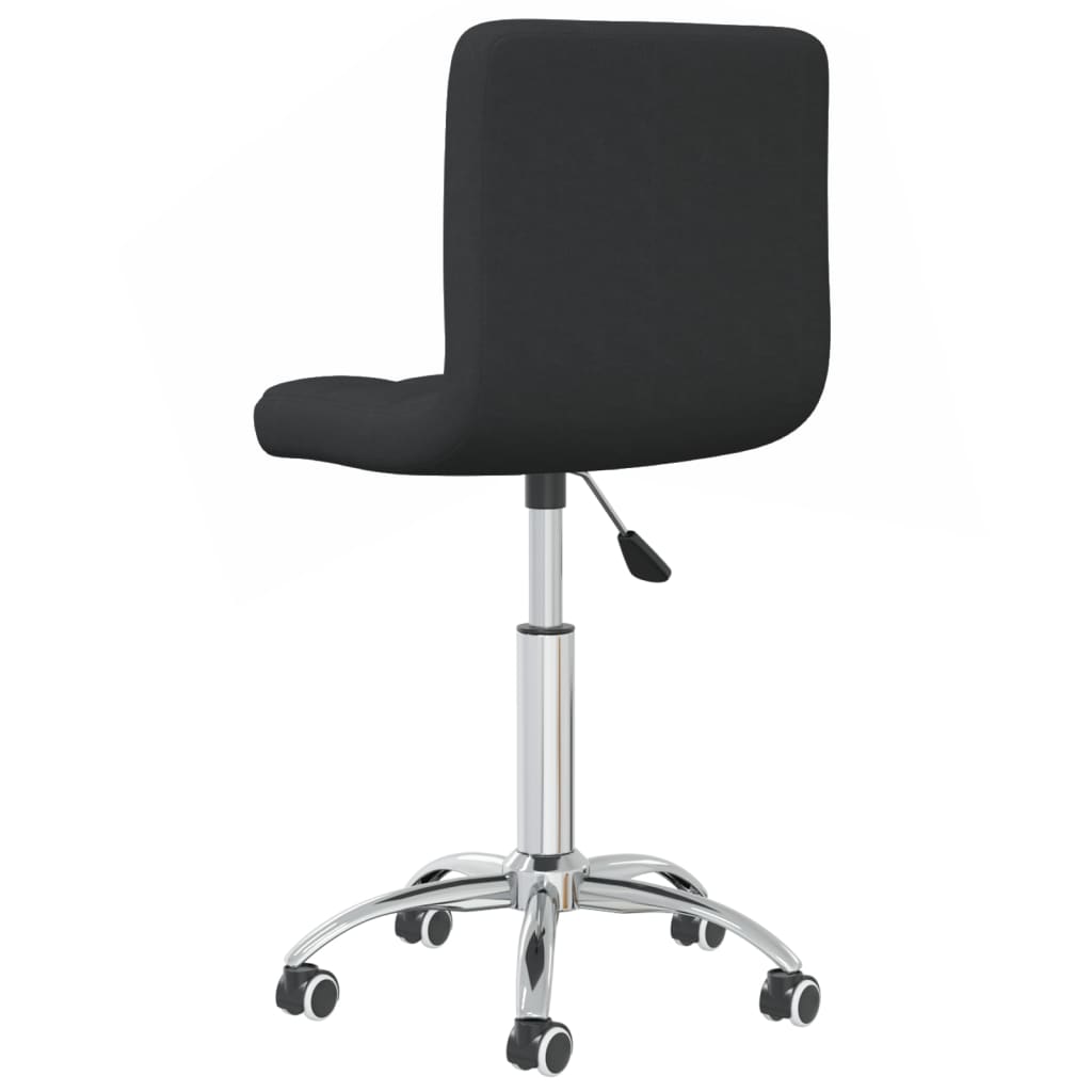 Office Chair Swivel Black Fabric