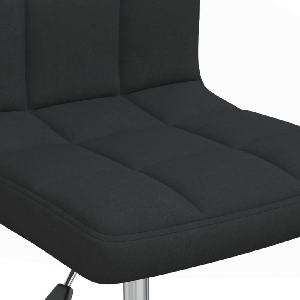 Office Chair Swivel Black Fabric