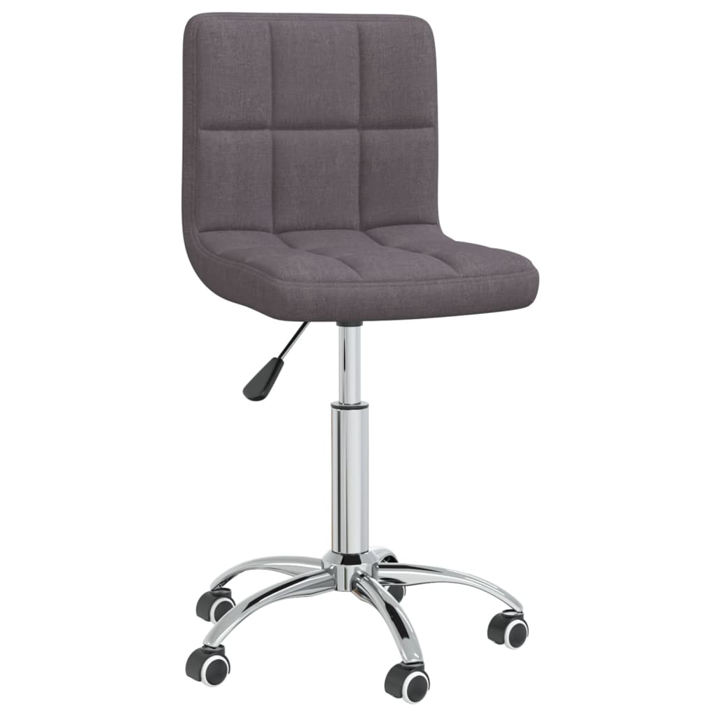 Office Chair Swivel Taupe Fabric