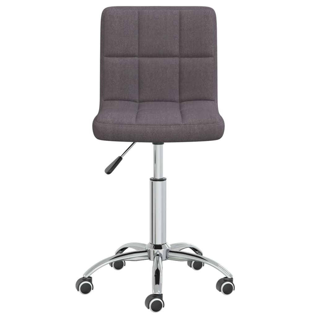 Office Chair Swivel Taupe Fabric