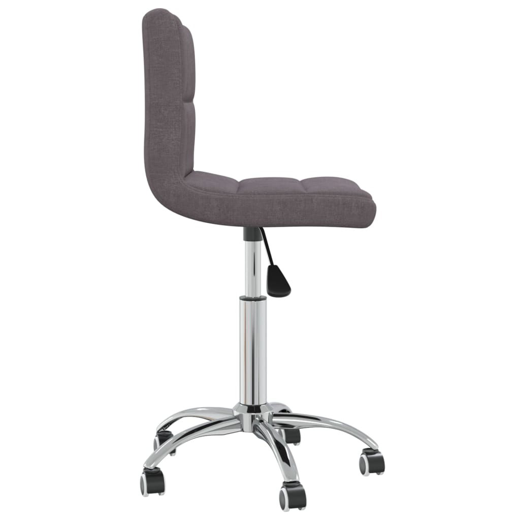 Office Chair Swivel Taupe Fabric