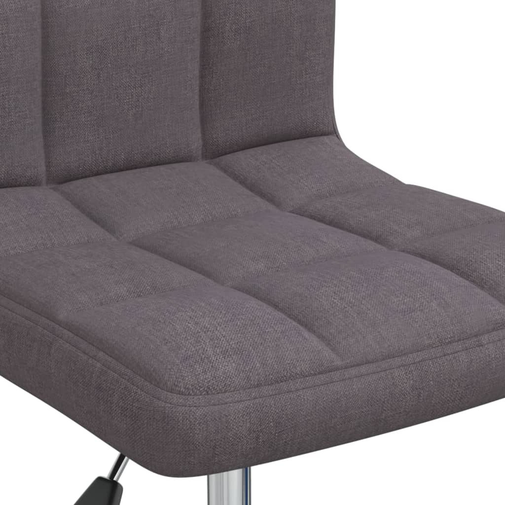 Office Chair Swivel Taupe Fabric