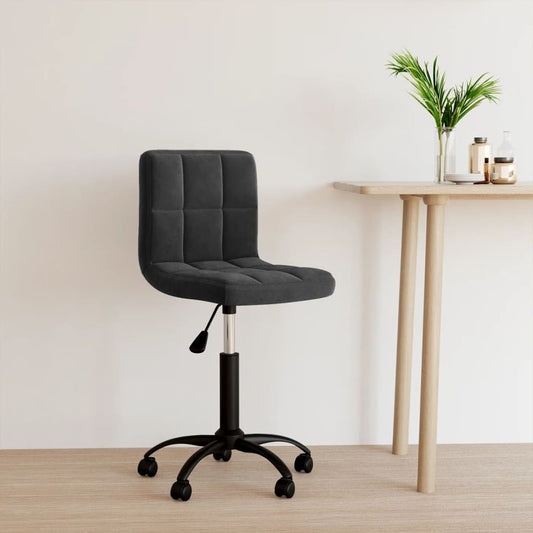 Office Chair Swivel Black Velvet