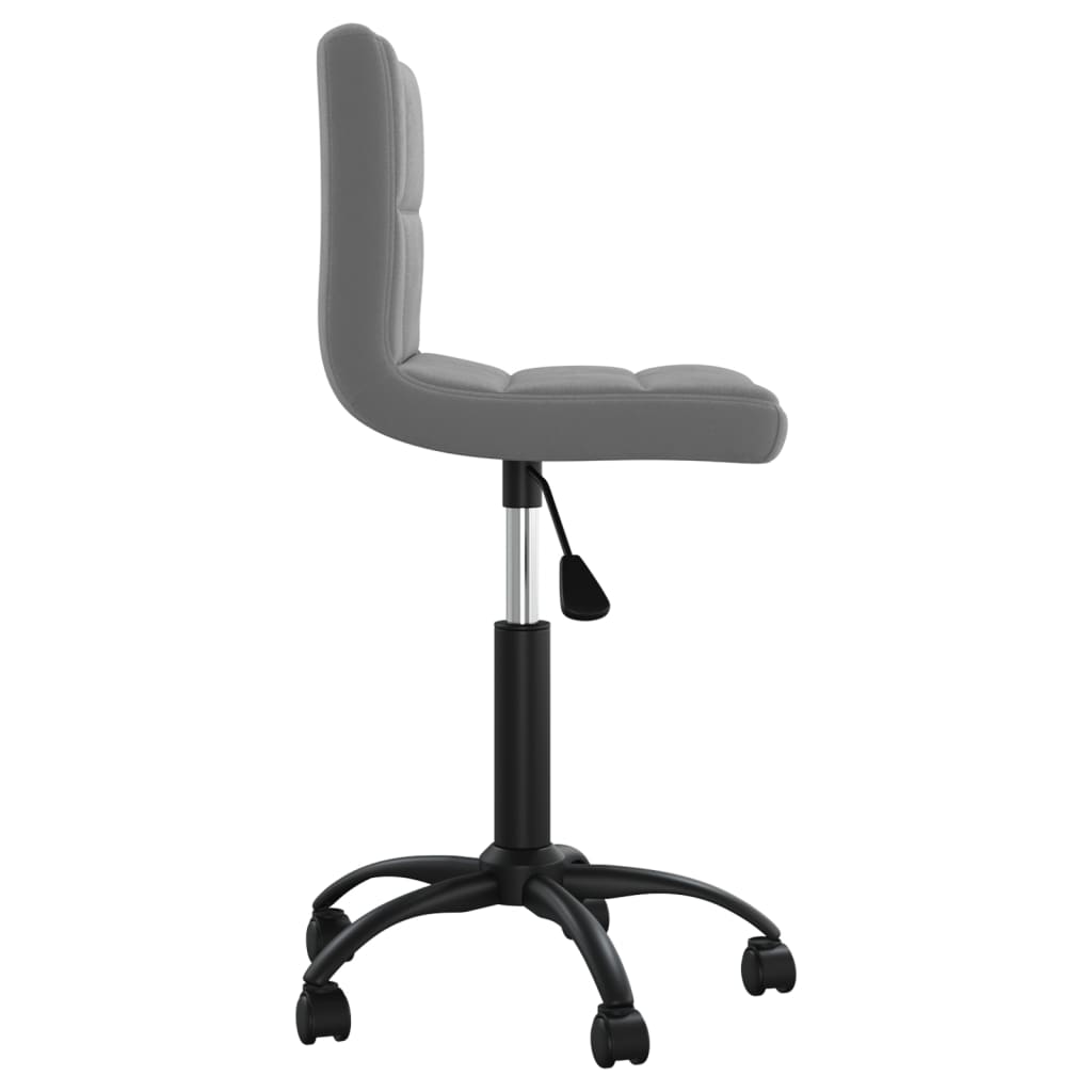 Office Swivel Chair Dark Grey Velvet