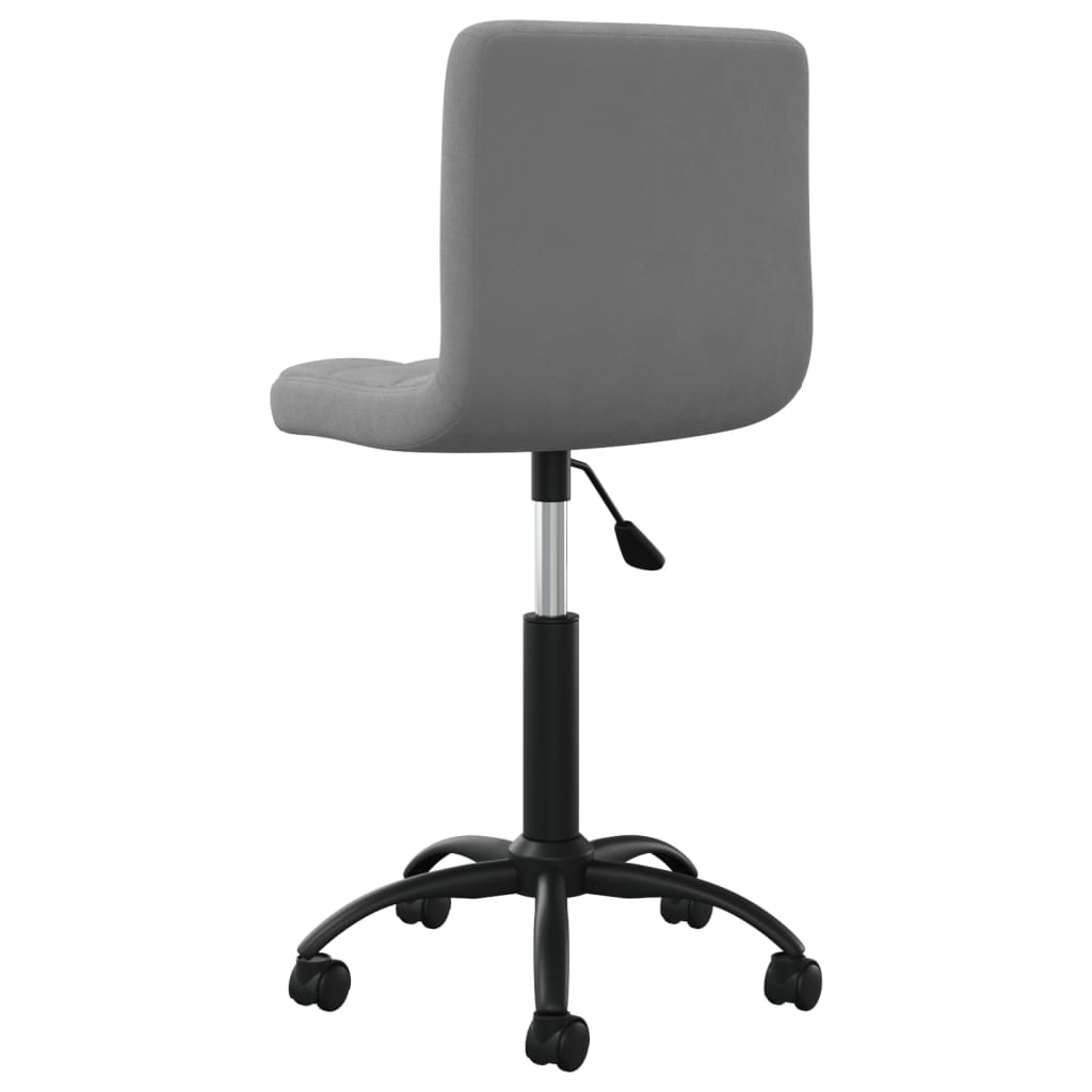 Office Swivel Chair Dark Grey Velvet